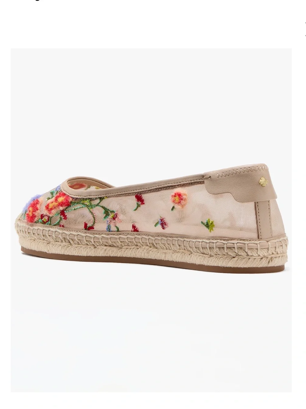 kate spade new york Women Whimsical Garden Mesh Espadrille Ballet Flats Size 9